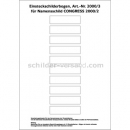 Zubehör für Namensschilder und Ausweiskartenhalter: Congress 2000/2 Papiereinlagen für Namensschild